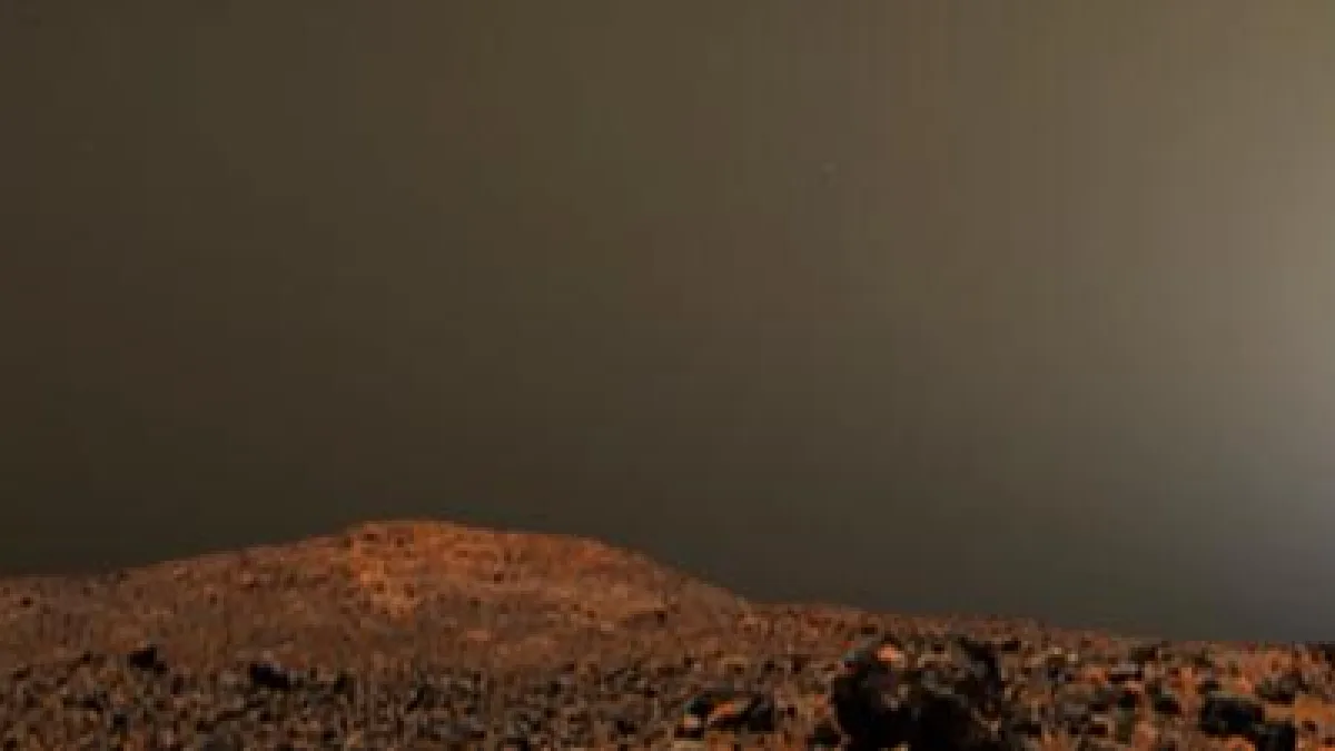 Sunset on Mars from Pathfinder Images